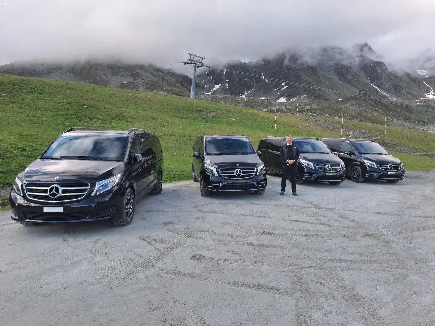 Mercedes V-Class chauffeurs serving the Swiss Alps