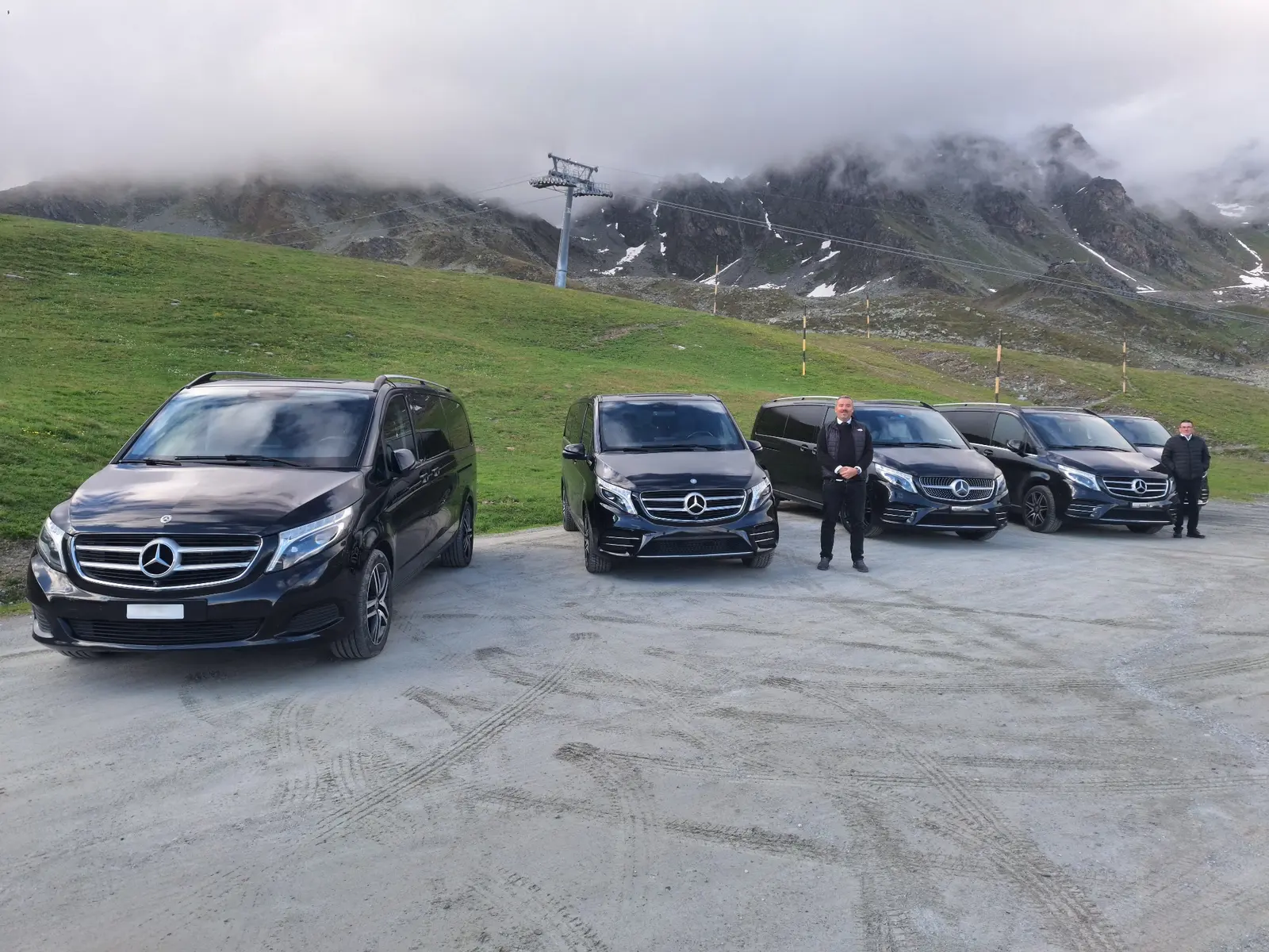 Mercedes V-Class chauffeurs serving the Swiss Alps
